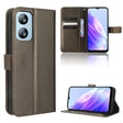 For Blackview A52 / A52 Pro Diamond Texture Leather Phone Case(Brown) - More Brand by PMC TechLife | Online Shopping South Africa | PMC TechLife | Buy Now Pay Later Mobicred