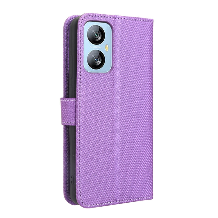 For Blackview A52 / A52 Pro Diamond Texture Leather Phone Case(Purple)