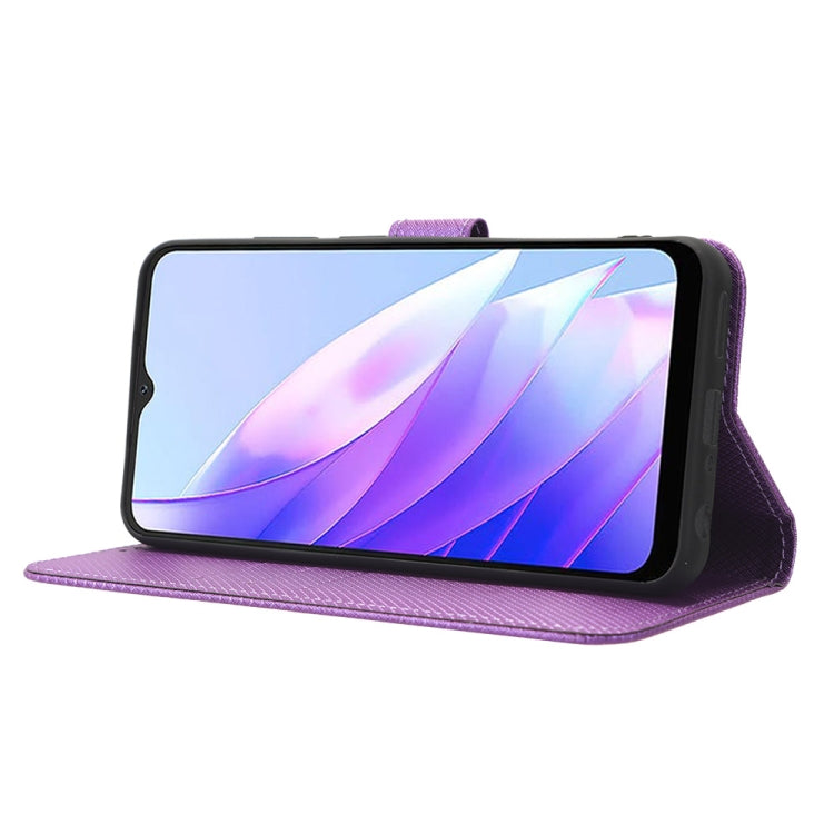 For Blackview A52 / A52 Pro Diamond Texture Leather Phone Case(Purple)