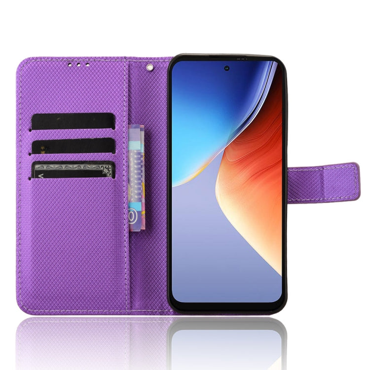 For Blackview A96 Diamond Texture Leather Phone Case(Purple)