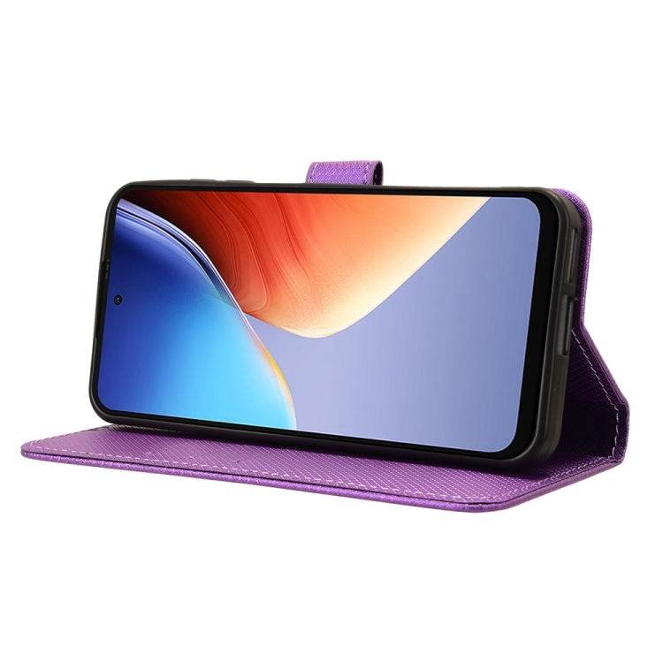 For Blackview A96 Diamond Texture Leather Phone Case(Purple)