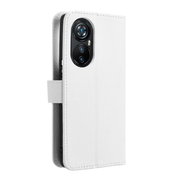 For Blackview A200 Pro Diamond Texture Leather Phone Case(White)