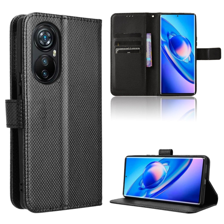 For Blackview A200 Pro Diamond Texture Leather Phone Case(Black)