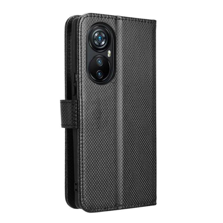 For Blackview A200 Pro Diamond Texture Leather Phone Case(Black)