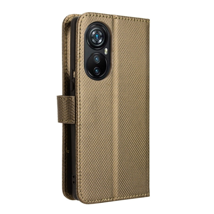 For Blackview A200 Pro Diamond Texture Leather Phone Case(Brown)