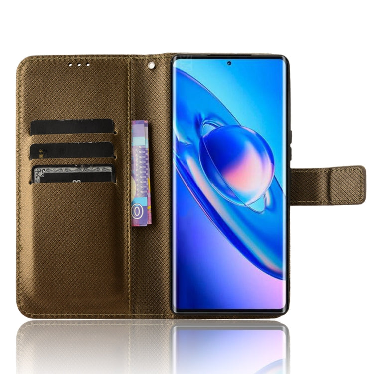 For Blackview A200 Pro Diamond Texture Leather Phone Case(Brown)