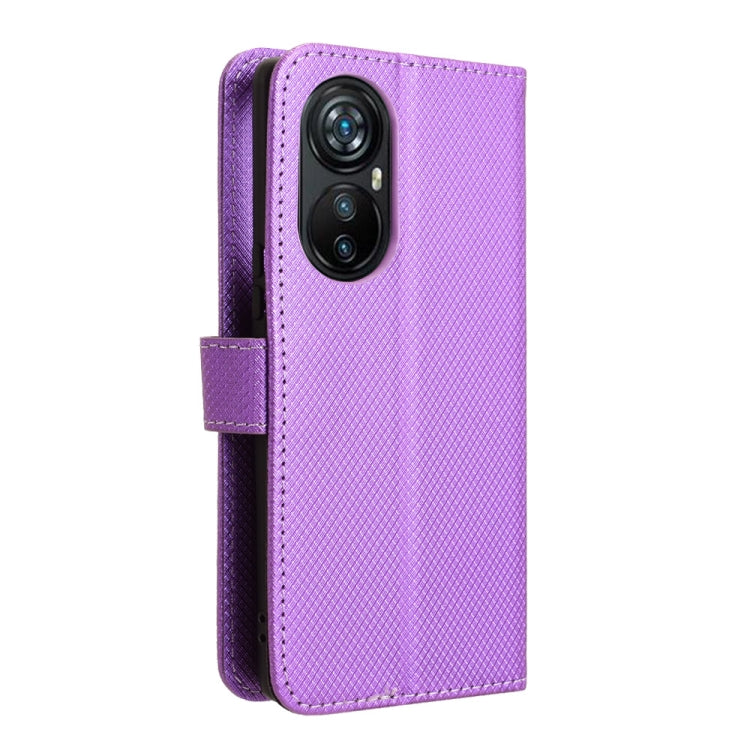 For Blackview A200 Pro Diamond Texture Leather Phone Case(Purple)