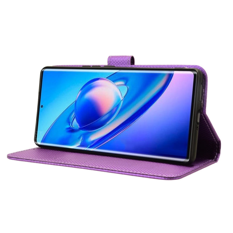 For Blackview A200 Pro Diamond Texture Leather Phone Case(Purple)