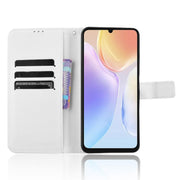 For Ulefone Note 20 Pro Diamond Texture Leather Phone Case(White)