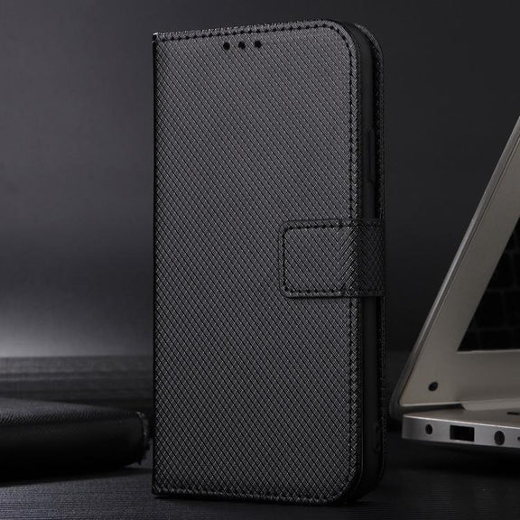 For Ulefone Note 20 Pro Diamond Texture Leather Phone Case(Black)