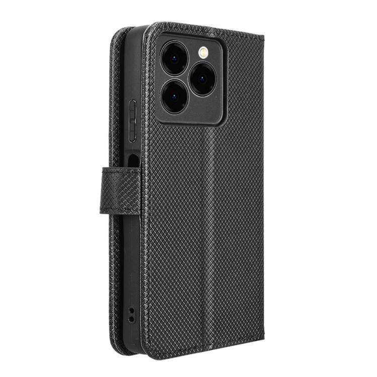 For Ulefone Note 20 Pro Diamond Texture Leather Phone Case(Black)