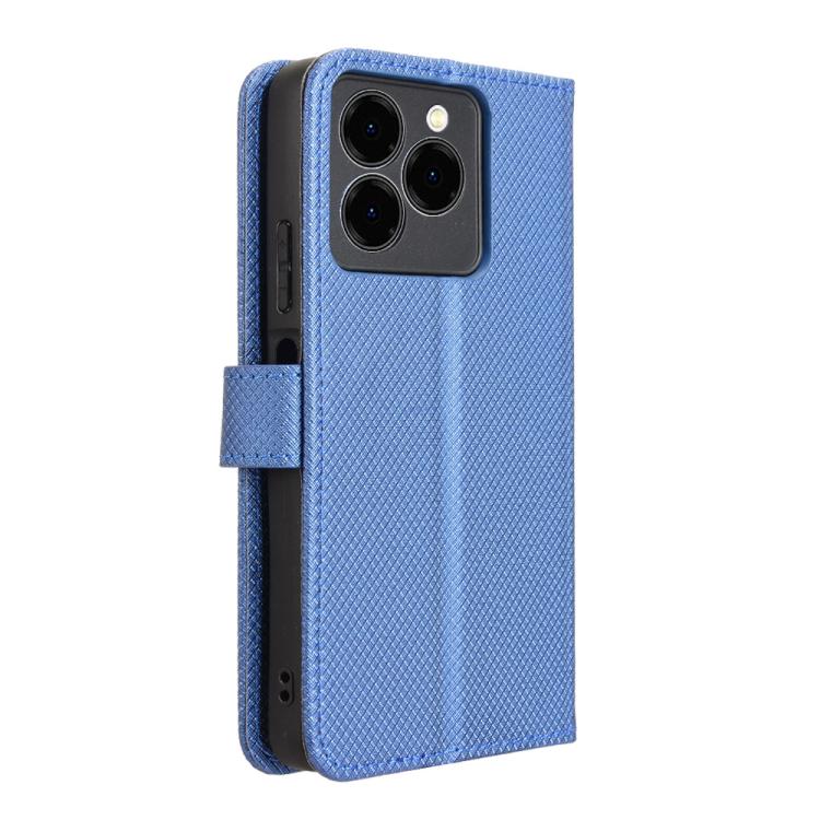 For Ulefone Note 20 Pro Diamond Texture Leather Phone Case(Blue)