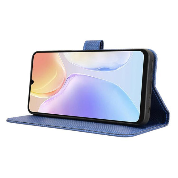 For Ulefone Note 20 Pro Diamond Texture Leather Phone Case(Blue)