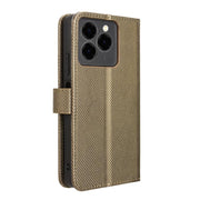 For Ulefone Note 20 Pro Diamond Texture Leather Phone Case(Brown)