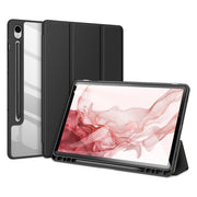 For Samsung Galaxy Tab S9 DUX DUCIS TOBY Series Antiskid Leather Tablet Case with Sleep / Wake-up Function(Black)