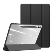 For Samsung Galaxy Tab S9 FE+ DUX DUCIS TOBY Series Antiskid Leather Tablet Case with Sleep / Wake-up Function(Black)