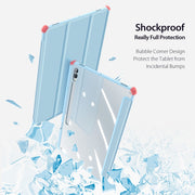 For Samsung Galaxy Tab S10 Ultra DUX DUCIS TOBY Series Antiskid Leather Tablet Case with Sleep / Wake-up Function(Blue)