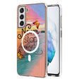 For Samsung Galaxy S21 FE 5G Marble Pattern Dual-side IMD Magsafe TPU Phone Case(Dream Butterfly) - Galaxy Phone Cases by PMC TechLife | Online Shopping South Africa | PMC TechLife