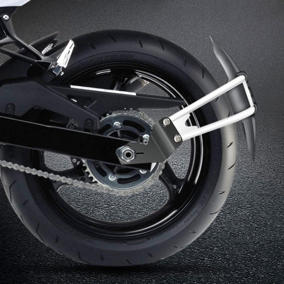 Motorcycle Stainless Steel Modified Rear Wheel Fender Dustproof Splash Flaps Mudguards Fender Guard, Style:C Style Foot