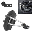Motorcycle Stainless Steel Modified Rear Wheel Fender Dustproof Splash Flaps Mudguards Fender Guard, Style:D Style Foot - Others by PMC TechLife | Online Shopping South Africa | PMC TechLife | Buy Now Pay Later Mobicred