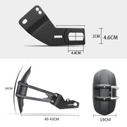 Motorcycle Stainless Steel Modified Rear Wheel Fender Dustproof Splash Flaps Mudguards Fender Guard, Style:E Style Foot