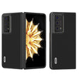 For Honor Magic V2 ABEEL Genuine Leather Wave Black Edge Phone Case(Black) - Honor Cases by PMC TechLife | Online Shopping South Africa | PMC TechLife | Buy Now Pay Later Mobicred