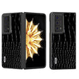For Honor Magic V2 ABEEL Genuine Leather Crocodile Pattern Black Edge Phone Case(Black) - Honor Cases by PMC TechLife | Online Shopping South Africa | PMC TechLife | Buy Now Pay Later Mobicred