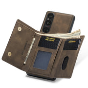 For Sony Xperia 1 V DG.MING M1 Series 3-Fold Multi Card Wallet + Magnetic Phone Case(Coffee)