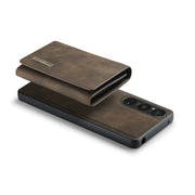 For Sony Xperia 1 V DG.MING M1 Series 3-Fold Multi Card Wallet + Magnetic Phone Case(Coffee)