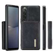 For Sony Xperia 10 V DG.MING M1 Series 3-Fold Multi Card Wallet + Magnetic Phone Case(Black)