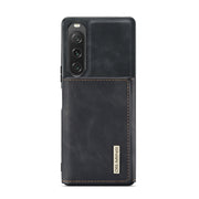 For Sony Xperia 10 V DG.MING M1 Series 3-Fold Multi Card Wallet + Magnetic Phone Case(Black)