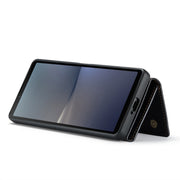 For Sony Xperia 10 V DG.MING M1 Series 3-Fold Multi Card Wallet + Magnetic Phone Case(Black)