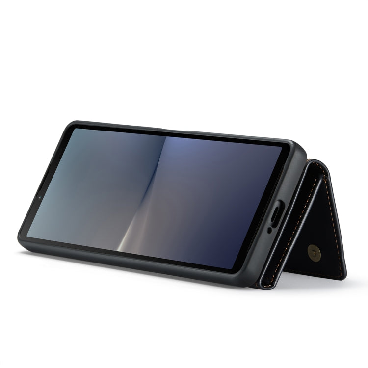 For Sony Xperia 10 V DG.MING M1 Series 3-Fold Multi Card Wallet + Magnetic Phone Case(Black)
