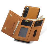 For Sony Xperia 10 V DG.MING M1 Series 3-Fold Multi Card Wallet + Magnetic Phone Case(Brown)