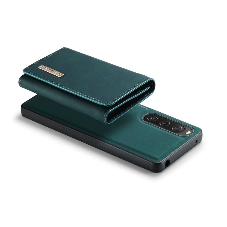 For Sony Xperia 10 V DG.MING M1 Series 3-Fold Multi Card Wallet + Magnetic Phone Case(Green)