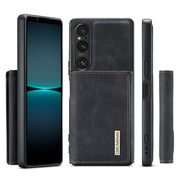 For Sony Xperia 1 VI DG.MING M1 Series 3-Fold Multi Card Wallet + Magnetic Phone Case(Black)