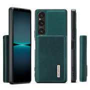For Sony Xperia 1 VI DG.MING M1 Series 3-Fold Multi Card Wallet + Magnetic Phone Case(Green)