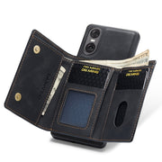For Sony Xperia 10 VI DG.MING M1 Series 3-Fold Multi Card Wallet + Magnetic Phone Case(Black)