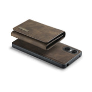 For Sony Xperia 10 VI DG.MING M1 Series 3-Fold Multi Card Wallet + Magnetic Phone Case(Coffee)