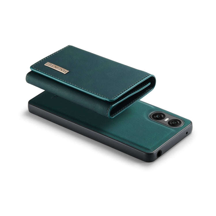 For Sony Xperia 10 VI DG.MING M1 Series 3-Fold Multi Card Wallet + Magnetic Phone Case(Green)