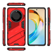 For Honor X50 5G Global / X9B Punk Armor 2 in 1 PC + TPU Phone Case with Holder(Red)