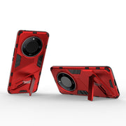 For Honor X50 5G Global / X9B Punk Armor 2 in 1 PC + TPU Phone Case with Holder(Red)