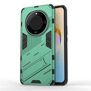 For Honor X50 5G Global / X9B Punk Armor 2 in 1 PC + TPU Phone Case with Holder(Green)