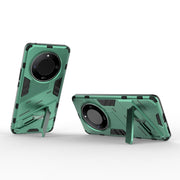 For Honor X50 5G Global / X9B Punk Armor 2 in 1 PC + TPU Phone Case with Holder(Green)