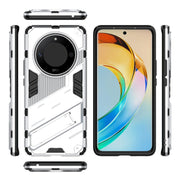 For Honor X50 5G Global / X9B Punk Armor 2 in 1 PC + TPU Phone Case with Holder(White)