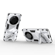 For Honor X50 5G Global / X9B Punk Armor 2 in 1 PC + TPU Phone Case with Holder(White)