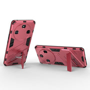 For Honor X50 5G Global / X9B Punk Armor 2 in 1 PC + TPU Phone Case with Holder(Light Red)