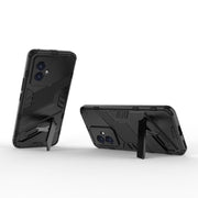 For Honor 100 5G Punk Armor 2 in 1 PC + TPU Phone Case with Holder(Black)