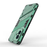 For Honor 100 5G Punk Armor 2 in 1 PC + TPU Phone Case with Holder(Green)