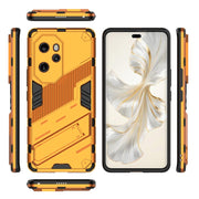 For Honor 100 Pro 5G Punk Armor 2 in 1 PC + TPU Phone Case with Holder(Orange)